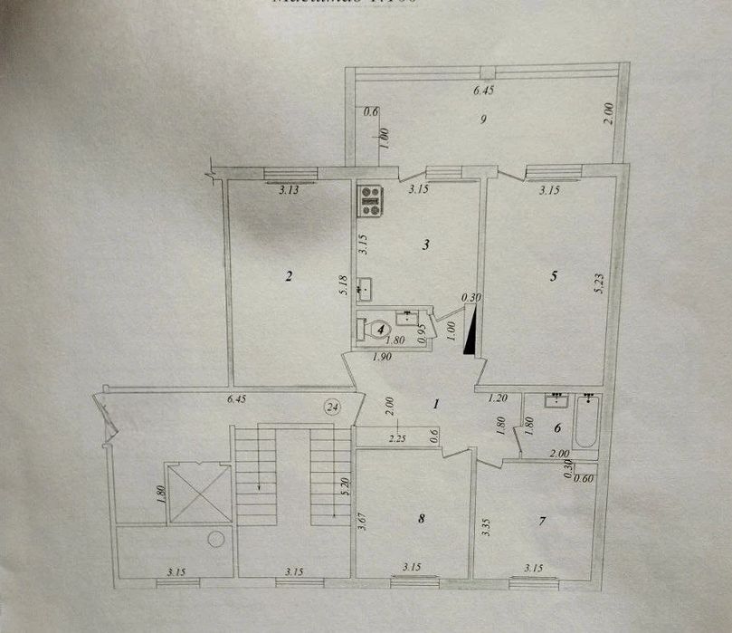 4/3/9. Сергели 7. Квартира 93 м². Метро "Sergeli" (3-bekat) - 400 м.