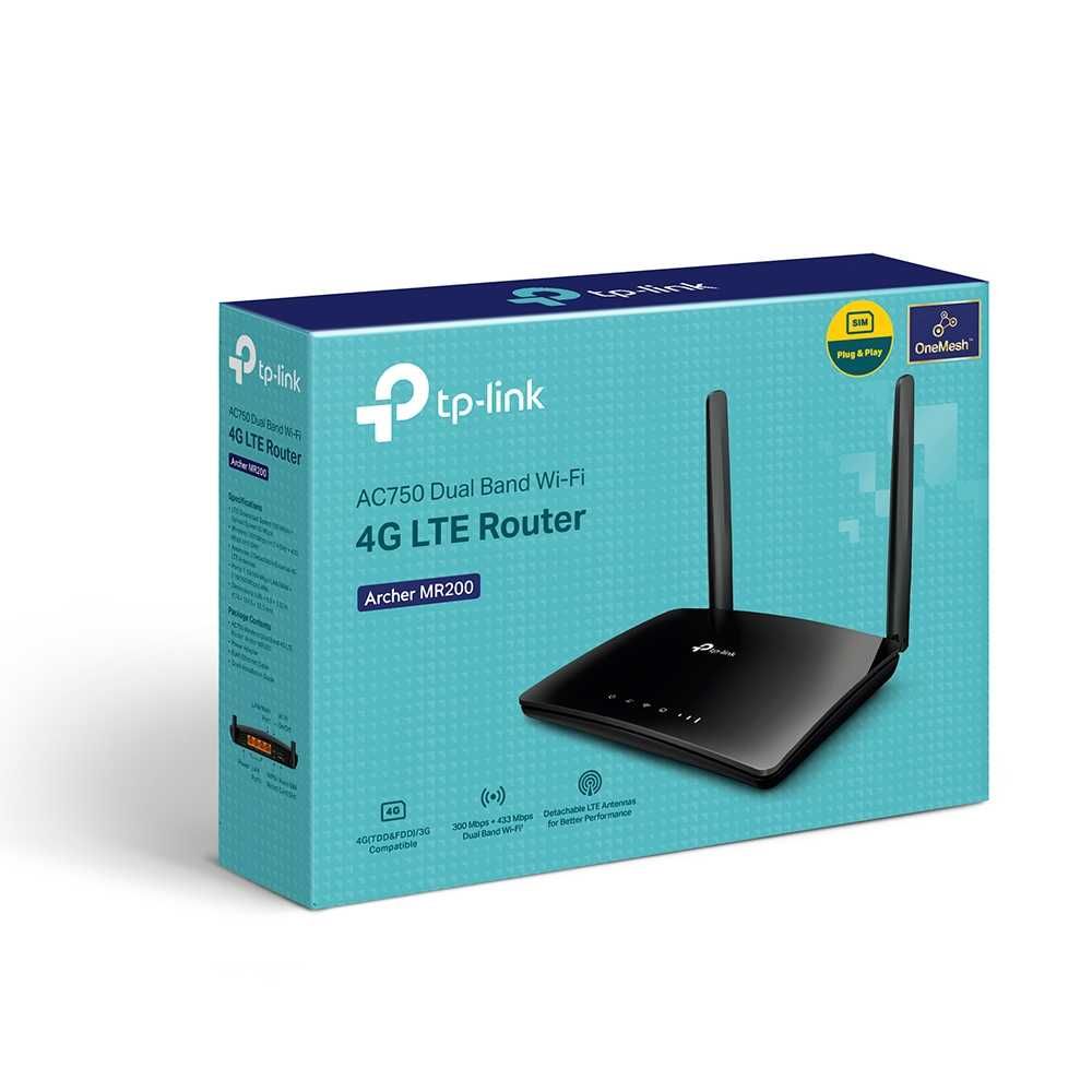 TP-Link Archer MR200/AC750 Wi‑Fi роутер с поддержкой 4G