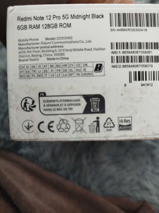 Vând tel redmi 12 pro