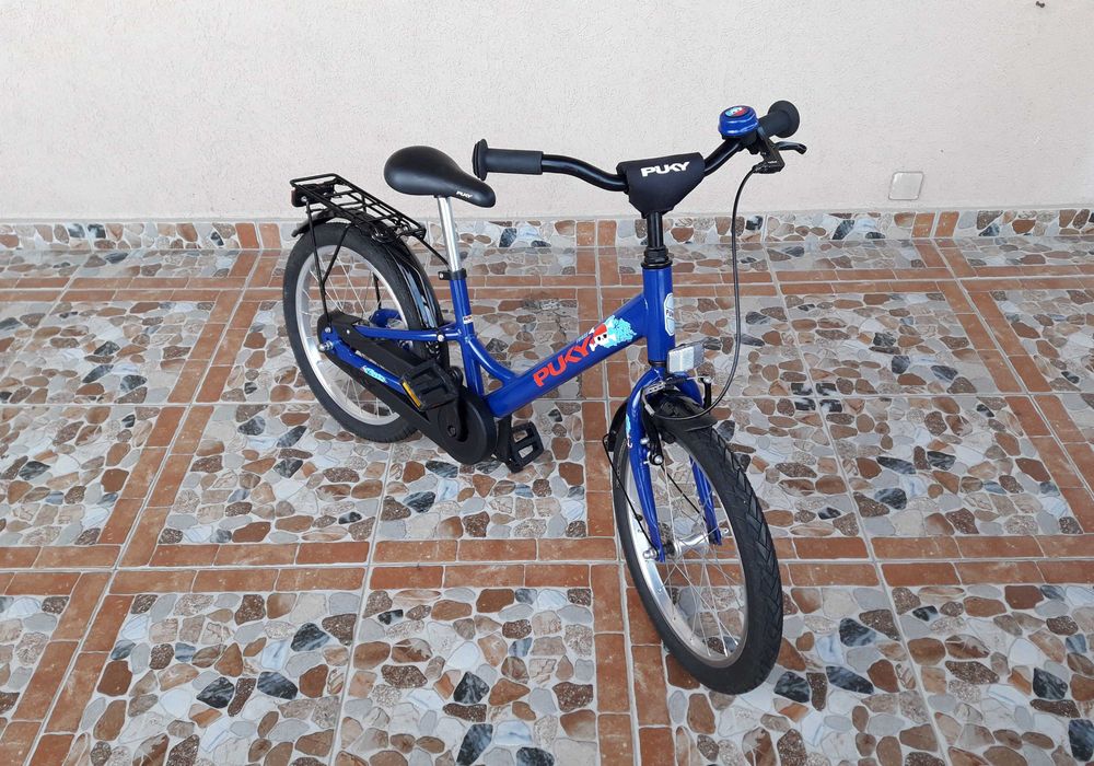 Bicicletă pentru copii 18’ PUKY Youke 18-1, ALUMINIU – Albastru