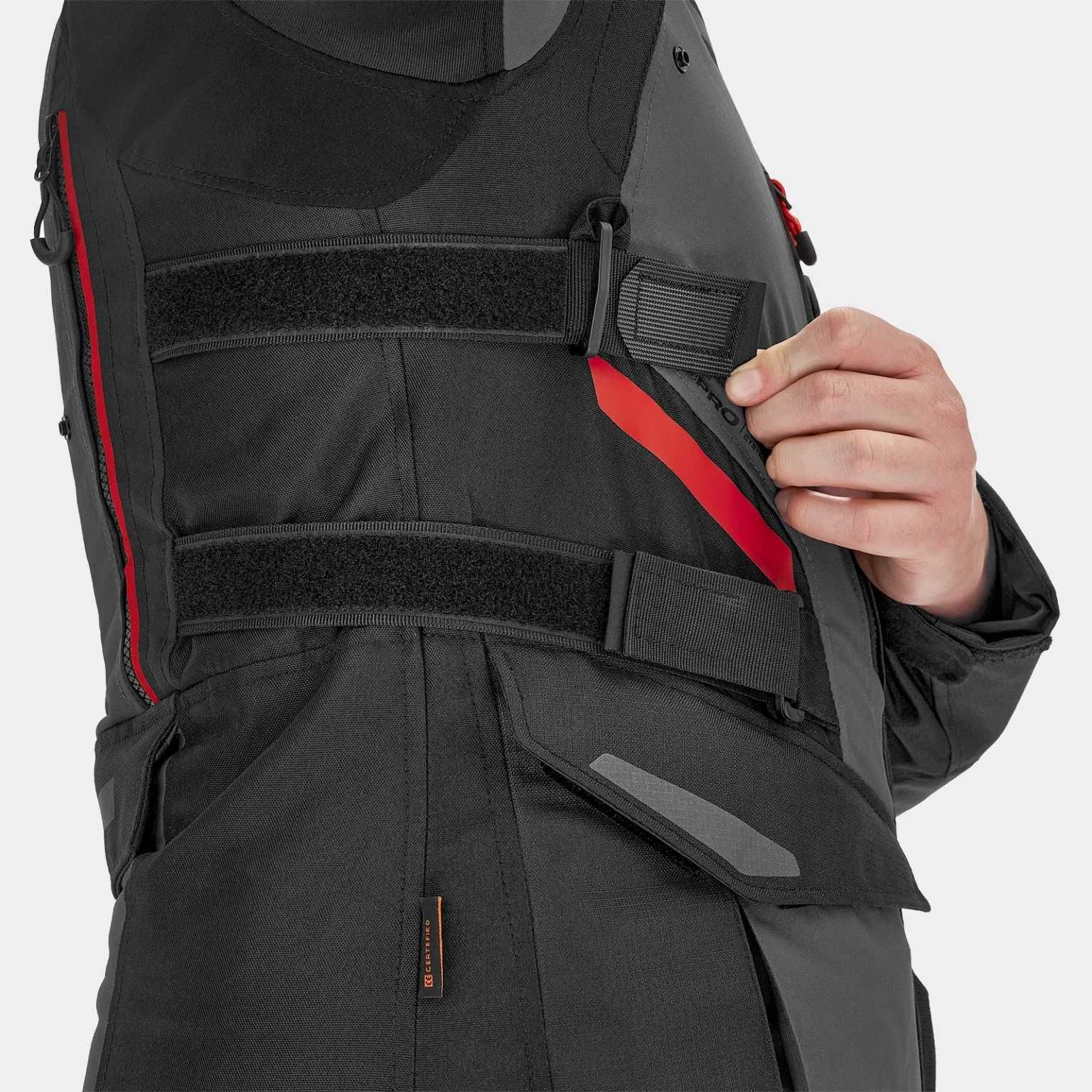 Дамско текстилно мото яке  SHIMA DUNE WP Red/Black/Gray