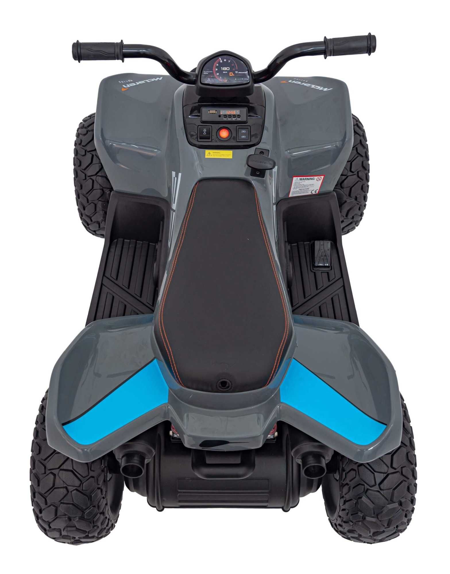 ATV Electric copii 2-5 ani McLaren 35 140W,  4x4, Roti Moi #Gri