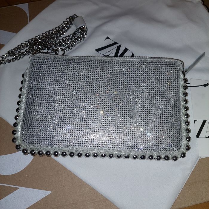 Чанта с камъни за специален повод! Нова с етикет Зара