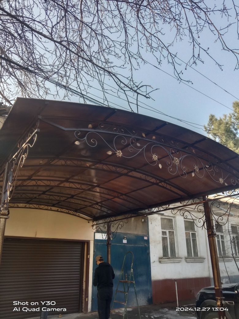 Навесы ворота калитки ришотки навесы Darvoza perilla Nave's