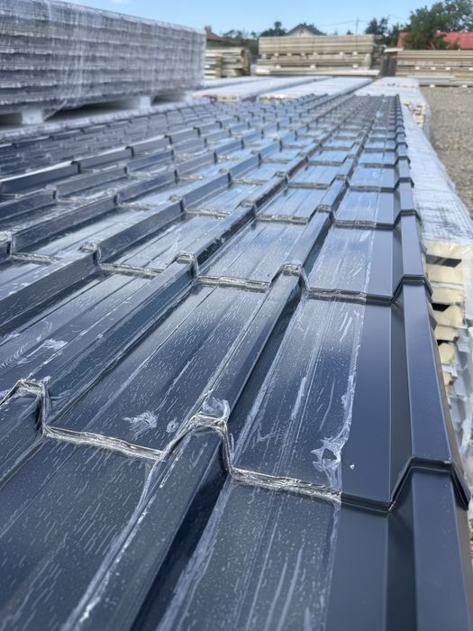 Imitatie Tigla Gri antracit panouri sandwich acoperis