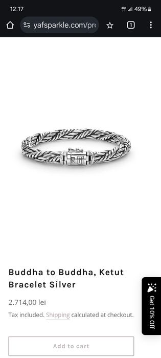 Bratara argint Buddha to Buddha Ketut