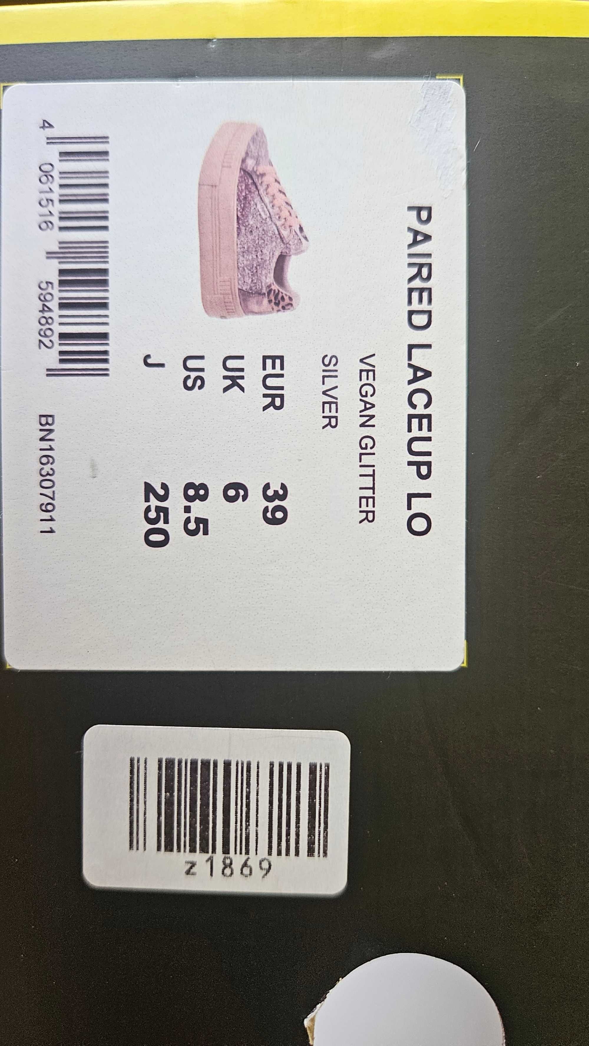 Сникърси Buffalо в сребристо и розово, размер 39