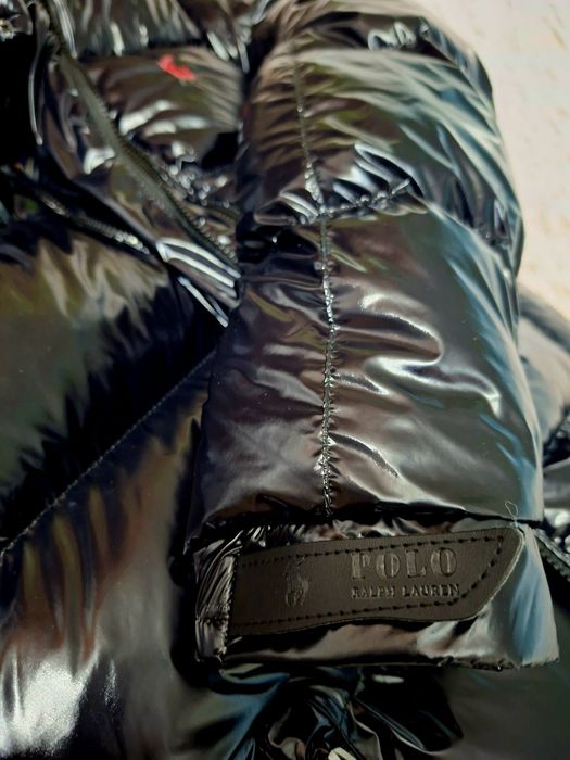 Geaca Polo R. Lauren negru lucios calitate premium garantata