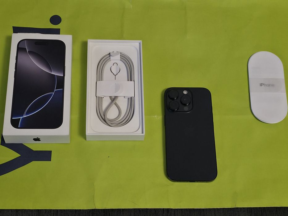 256GB iPhone 16 Pro Yettel Гаранция 2026г. Black | Черен