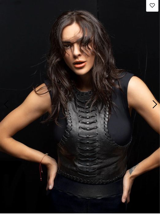 Елек от естествена кожа Enigma Leather