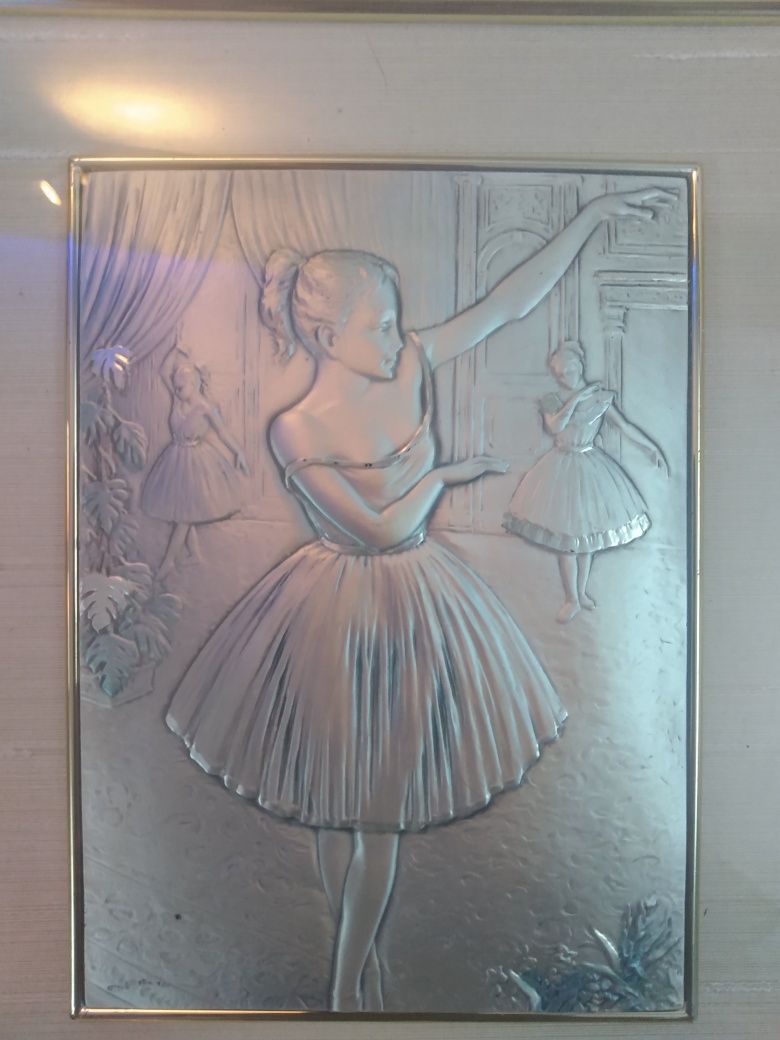 Tablou argint 925, made in Italia, Fabiani, balerina/dansatoare