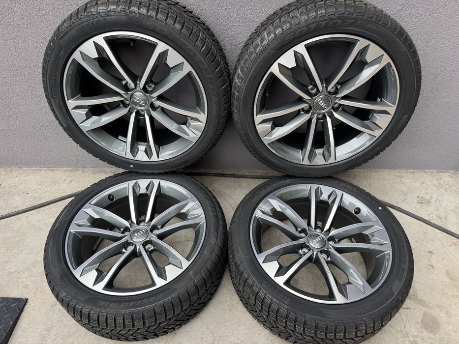 Jante Originale Audi S-line R18 A5 A4 A6 echipate iarna noi Pirelli