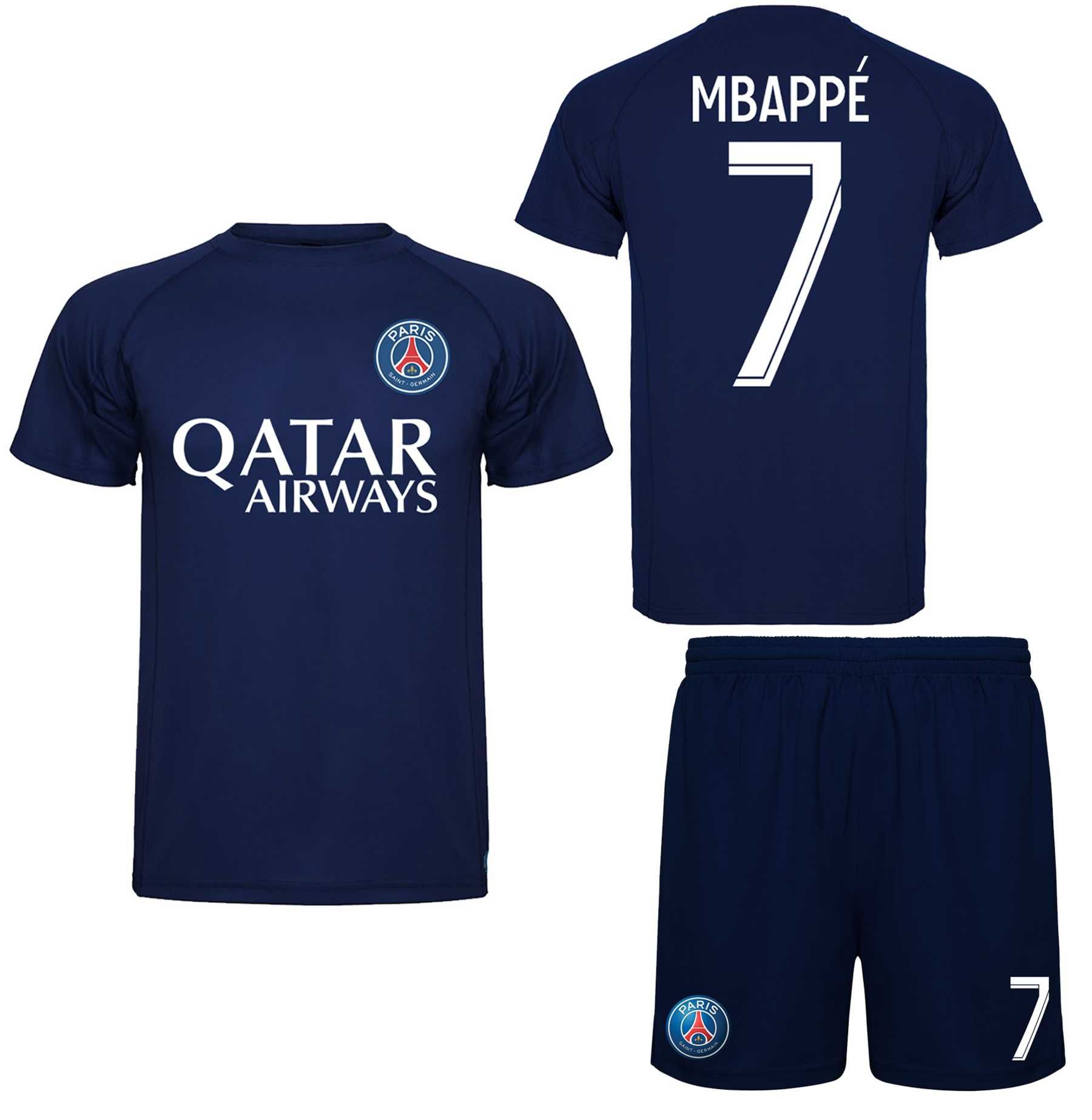 DRI-FIT футболни екипи /тениска шорти/ PSG ПСЖ MBAPPE с ИМЕ и НОМЕР!