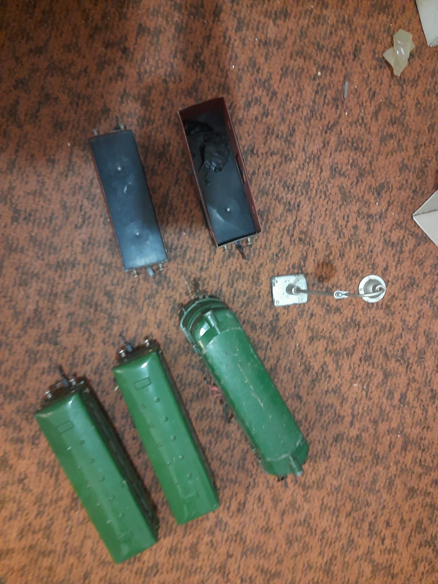 Set de tren de jucărie rusesc, anii 60-70