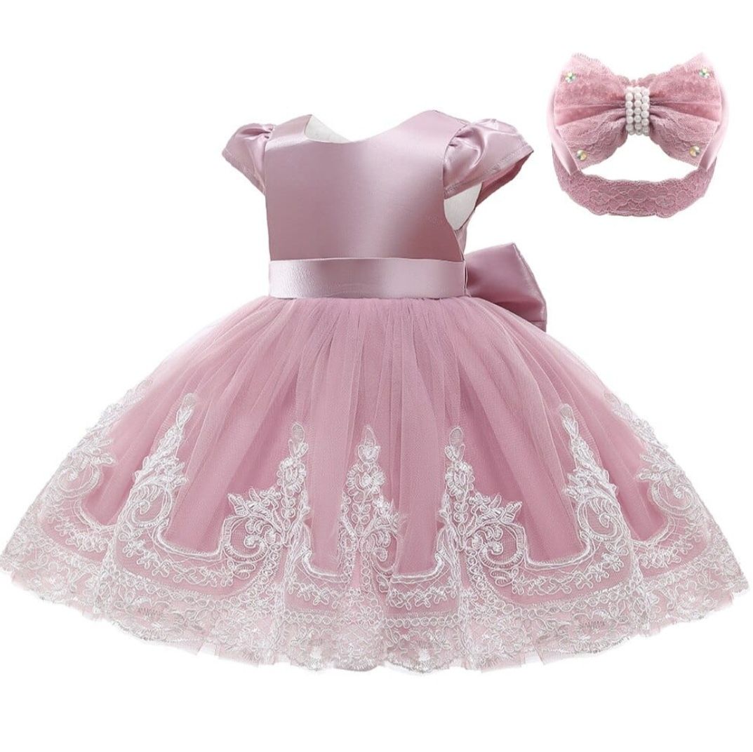 Бебешка рокля Палома розова
