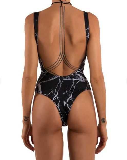Costum de baie INFSD BLACK MARBLE VX, marime XS
