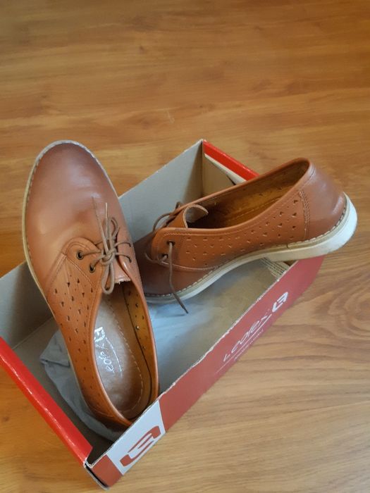 pantofi dama leoflex piele maro, marimea 38