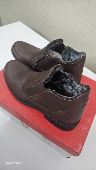 Ботинки на меху , кожаные Турция.