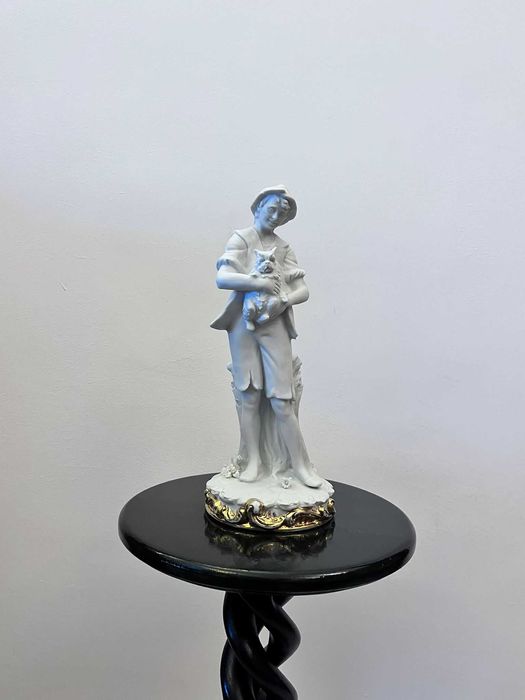 Bibelou portelan glazurat Capodimonte marcat creatie B MERLI bibelouri
