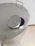 Butoi din INOX 250 L cu capac cu filet si garnitura, cadou robinet