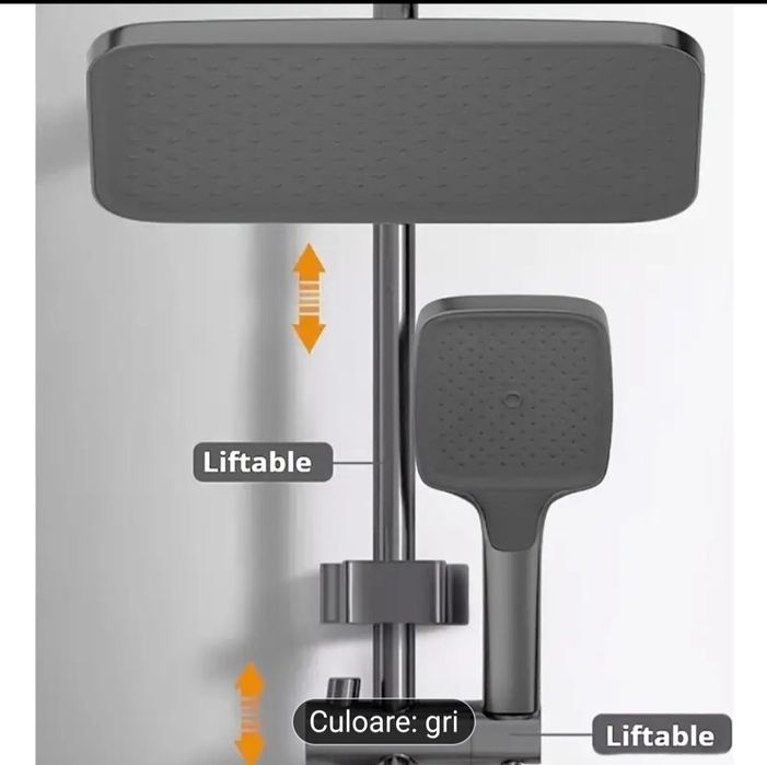 Sistem dus cu panou de comanda
