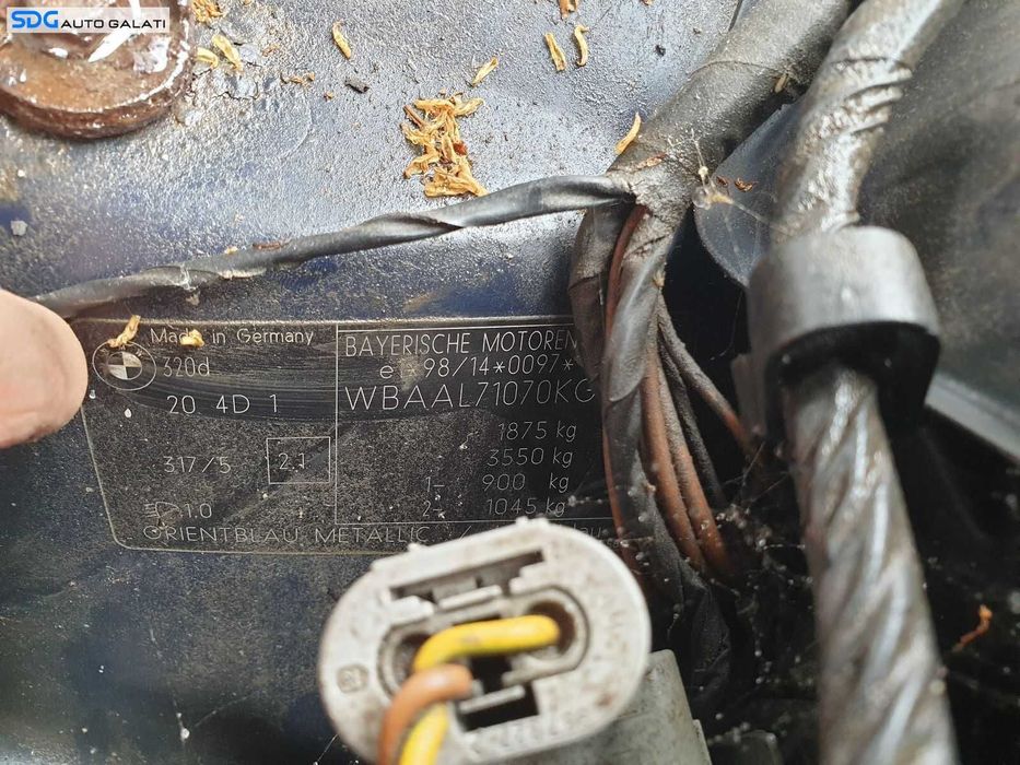 Motor Ambielat Fara Anexe 2.0 D M47 100KW 136CP BMW Seria 3 320D E46 1998 - 2006 [0029]