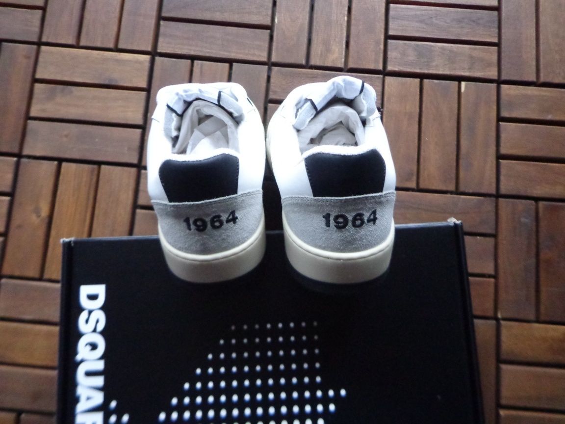 Мъжки кецове DSQUARED2 White Spiker Sneakers номер 43