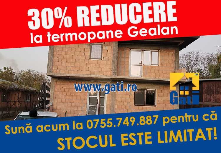 FABRICĂ Termopane Gealan ǁ Acum 30% REDUCERE în JOIȚA / GIURGIU