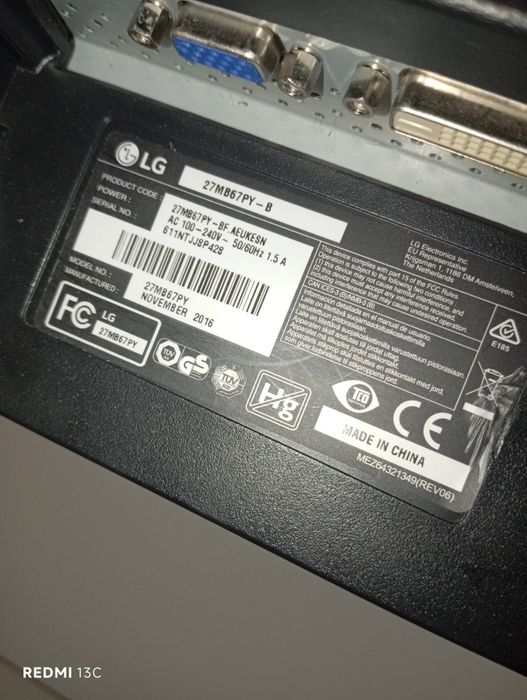 Vând monitor PC LG 27 IPS FullHD Excelent