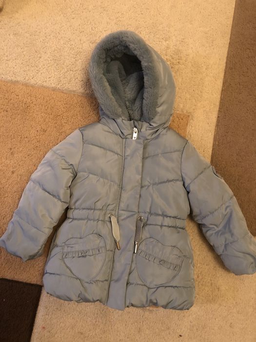 Geaca de iarna imblanita pentru fetita marimea 86