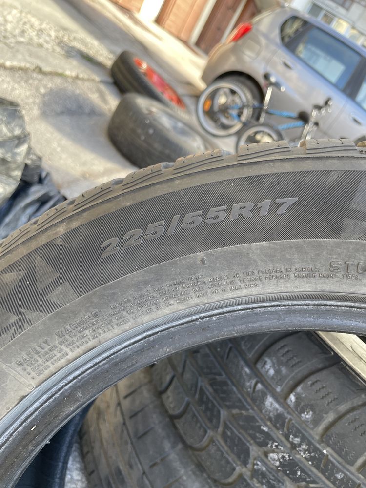 Лети джанти R 17 / 5 x 108 - 60.1 централен отвор/ със зимни гуми 6 бр
