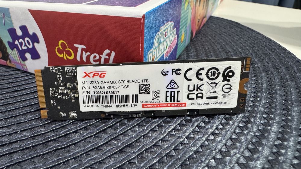 SSD XPG Gammix S70 Blade 1TB PCIE 4.0 x4 M.2 2280 PlayStation 5