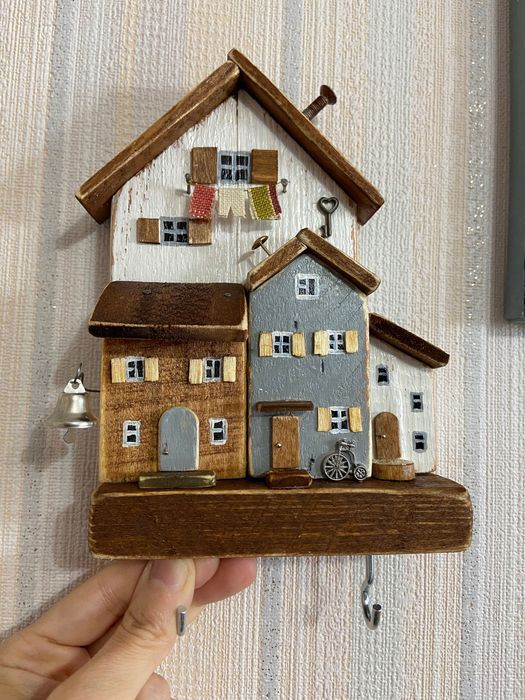 Ключница «Домики»