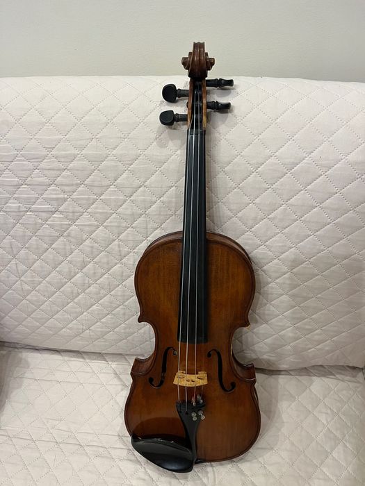 Цигулка 4/4 изработена от лютиер Панайот Михайлов от Варна, с 2 лъка