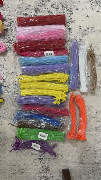 Синельная проволока, готовые цветы, фурнитуры