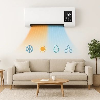 Климатик 2 в 1 Студено/Топло, от 16°C до 32°C, 1800 W, с дистанционно