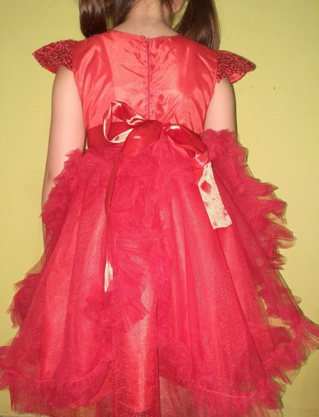 Платье для девочки 3 4 года красное