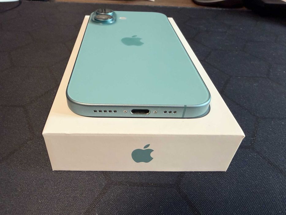 iPhone 16 Teal / Verde 128GB, full box, impecabil, neblocat
