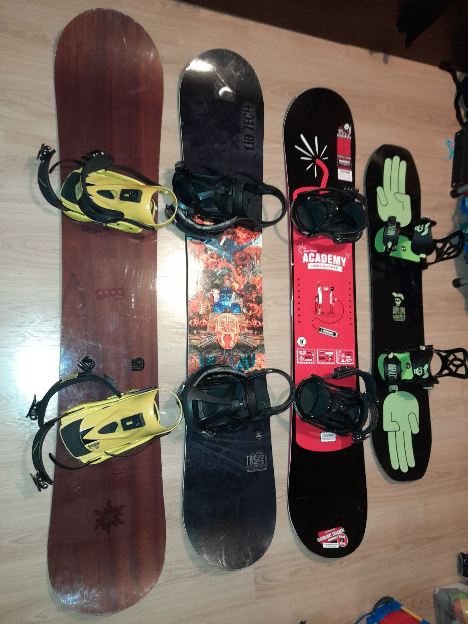 Сноуборд дъски с автомати  Salomon, Nitro, Capita snowboard