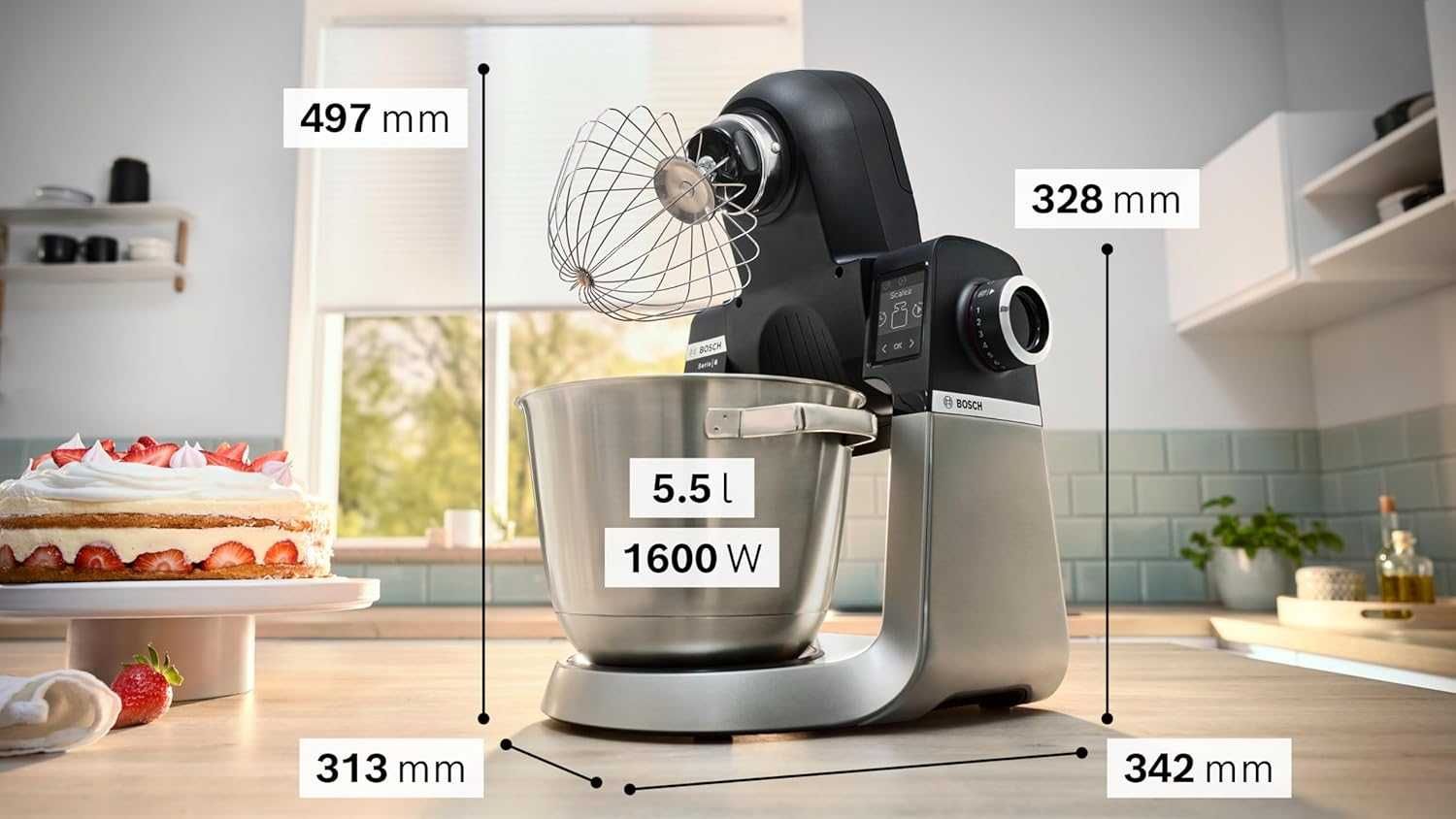 Кухненски робот Bosch Serie 6 (MUMS6ZS13D)1600W 5.5L Планитарен миксер