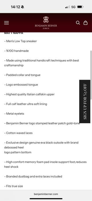 Мъжки обувки Benjamin Berner