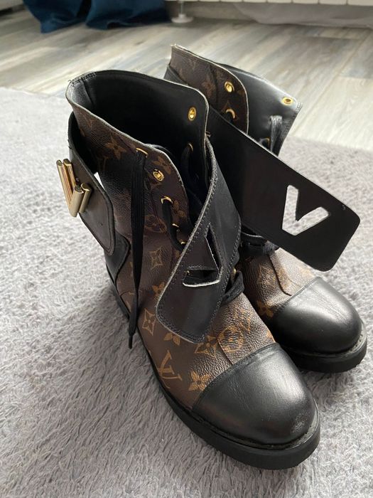 Ghete Louis Vuitton Wonderland Flat Ranger Piele 36