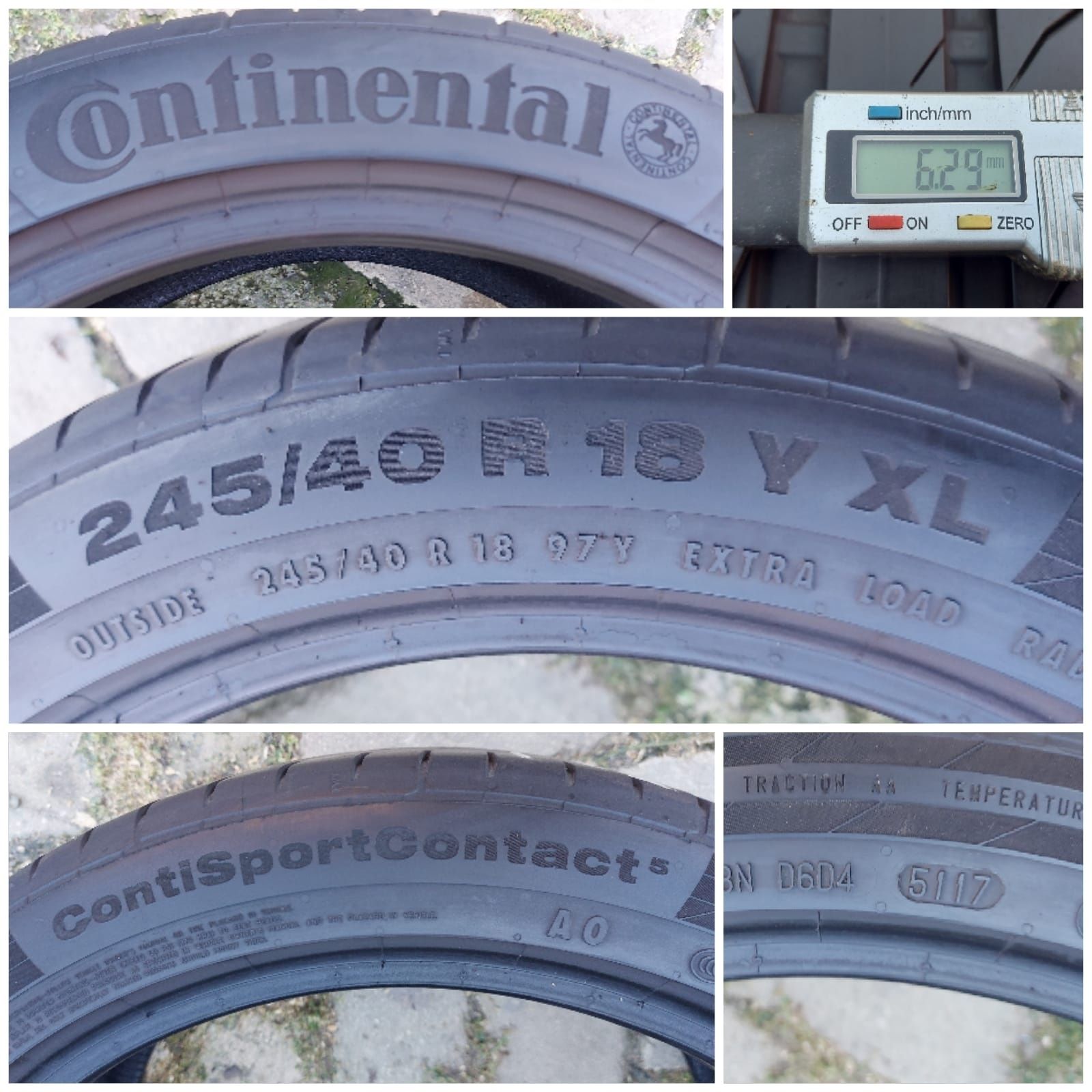 O bucată 245/40 R18 vară - una Pirelli Continental