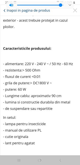 Aparat pentru insecte