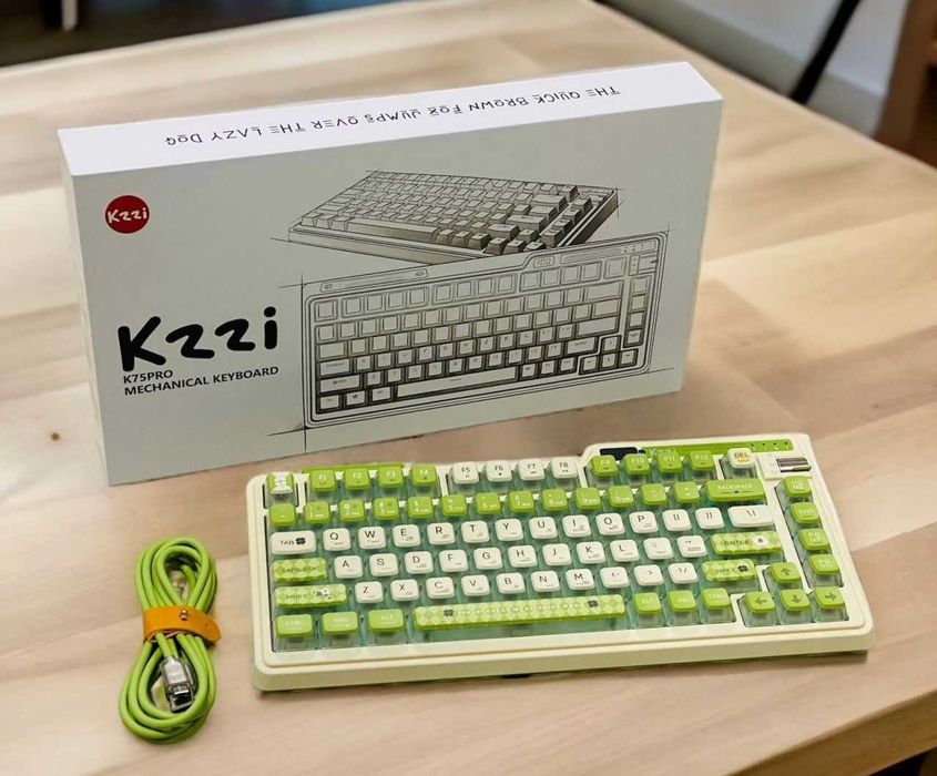 Mexanik Klaviatura , "KZZI K75 PRO lemon green,RGB"