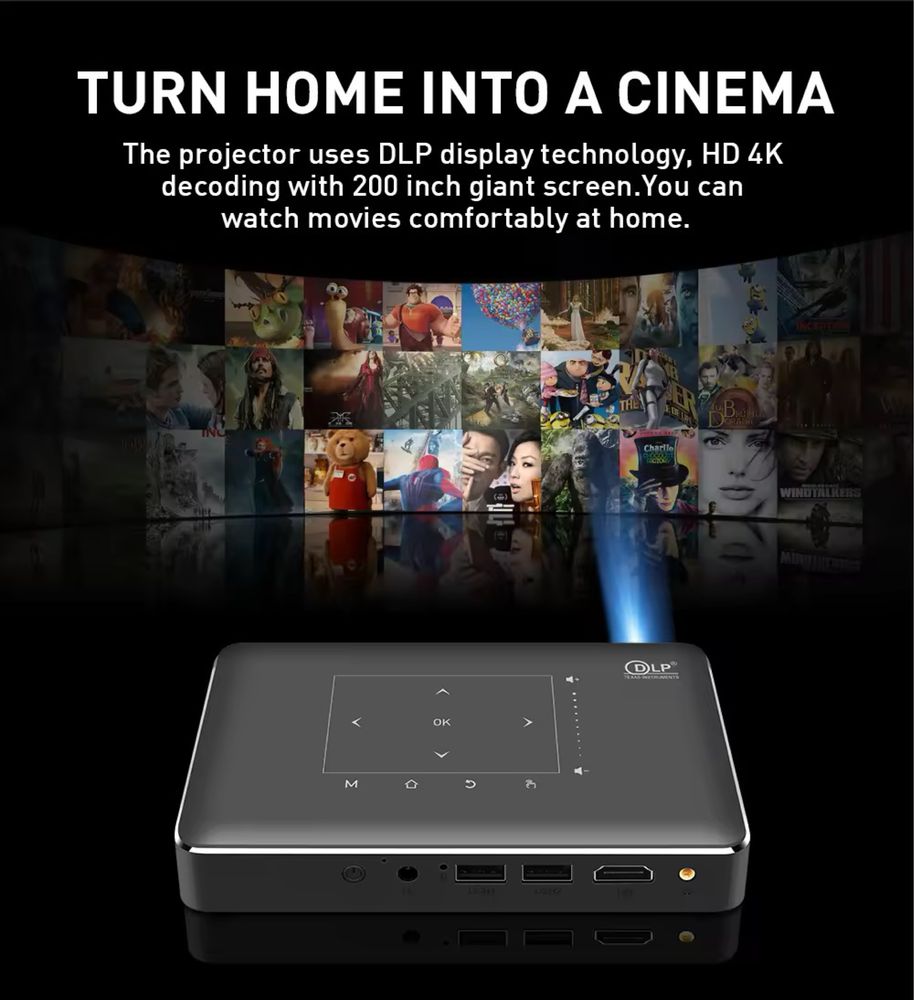 Projector Sotiladi — Salange DLNA P10 (zaryadka bilan ishlaydi 3 soat)