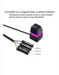 Buton mecanic On/Off pentru PC, Rqiurpn, 7 culori, LED