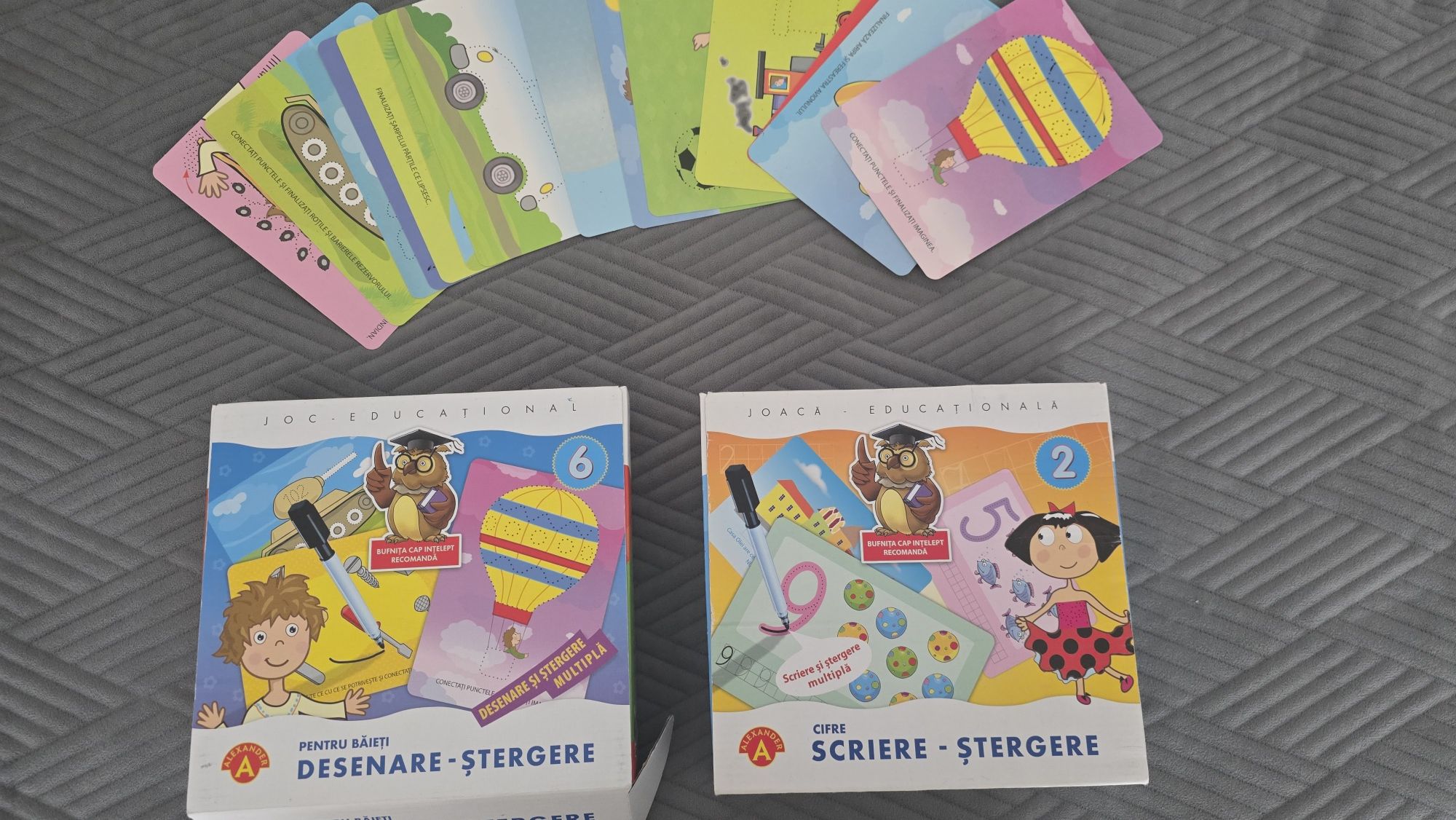 Set carduri desenare/ștergere