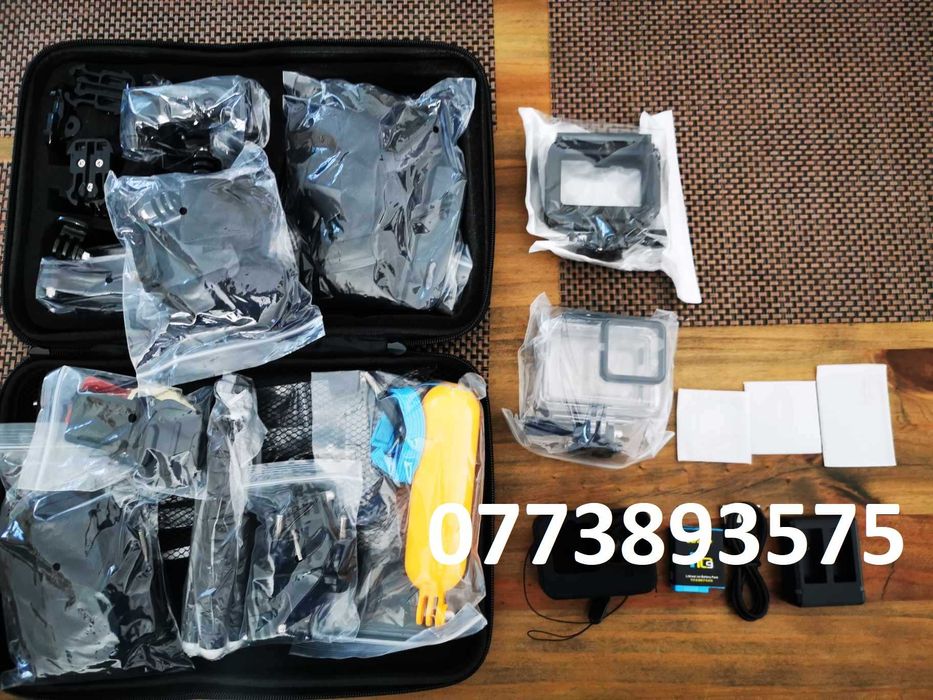 Kit accesorii noi Gopro Hero 12 11 10 9 baterie prinderi carcasa apa