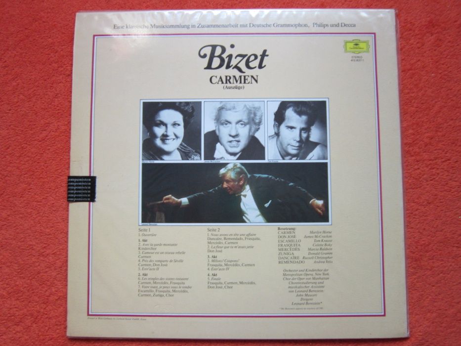 vinil colectie Bizet (nou) Carmen - Leonard Bernstein- un cadou inedit